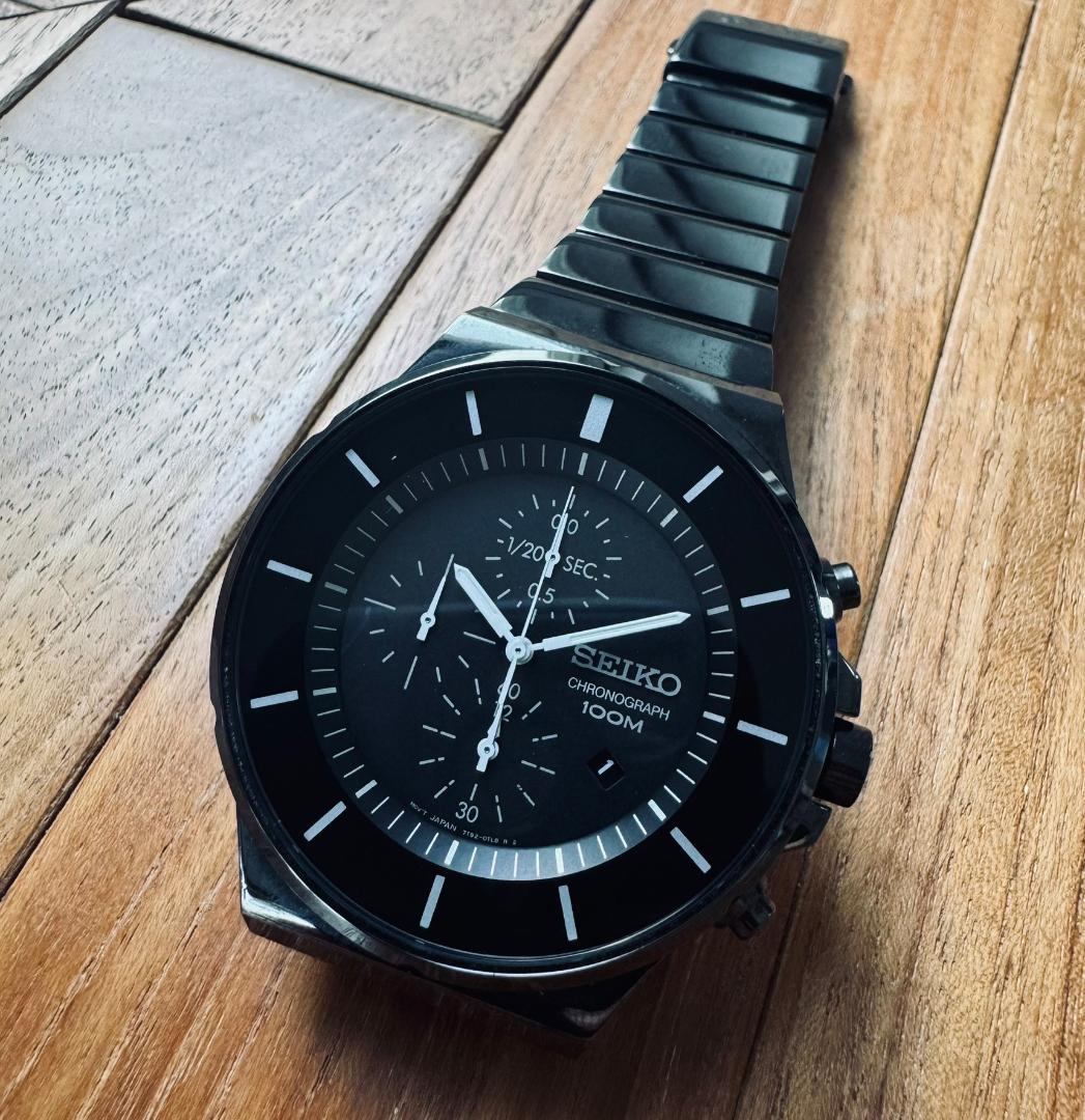 SEIKO 7T92-0NG0 セイコー モードスクエア クロノグラフ 美品 - メルカリ