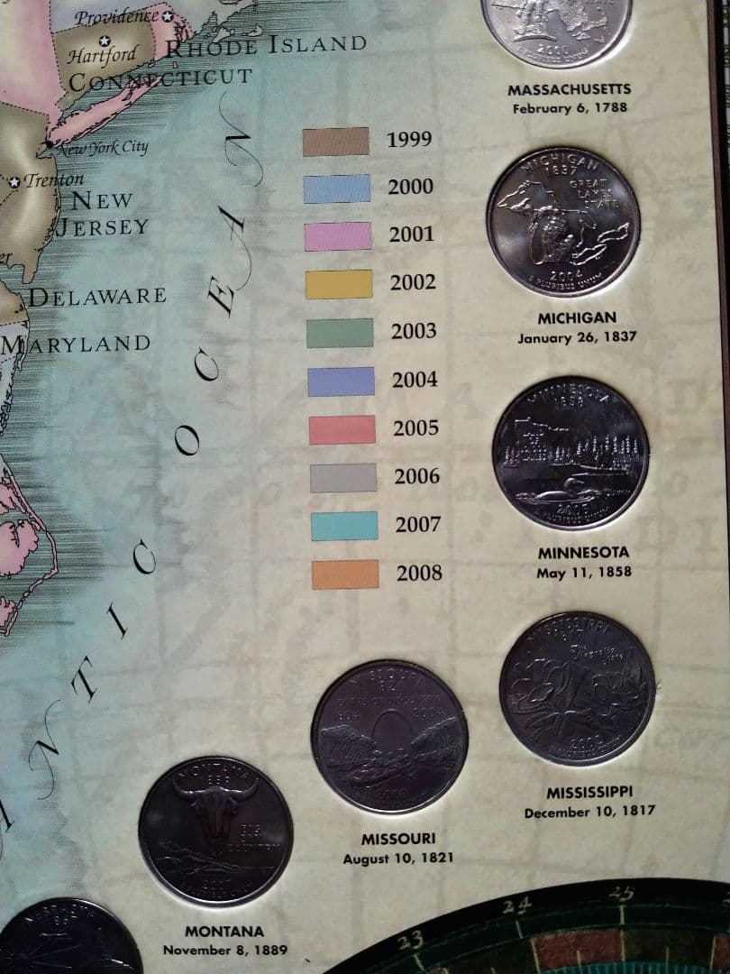 ミュージシャン US 50 STATE 25cent COLLECTION