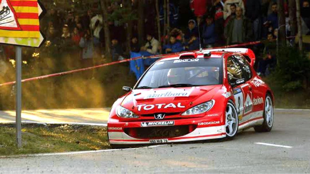 カスタム品 1/18オートアートプジョー206 WRC 2003 R.バーンズ