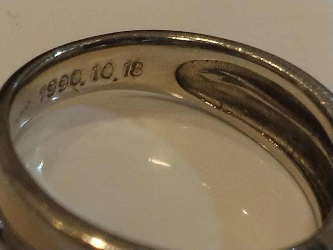 PT900　ペアリングシンプルリング 2個セット 9.0g