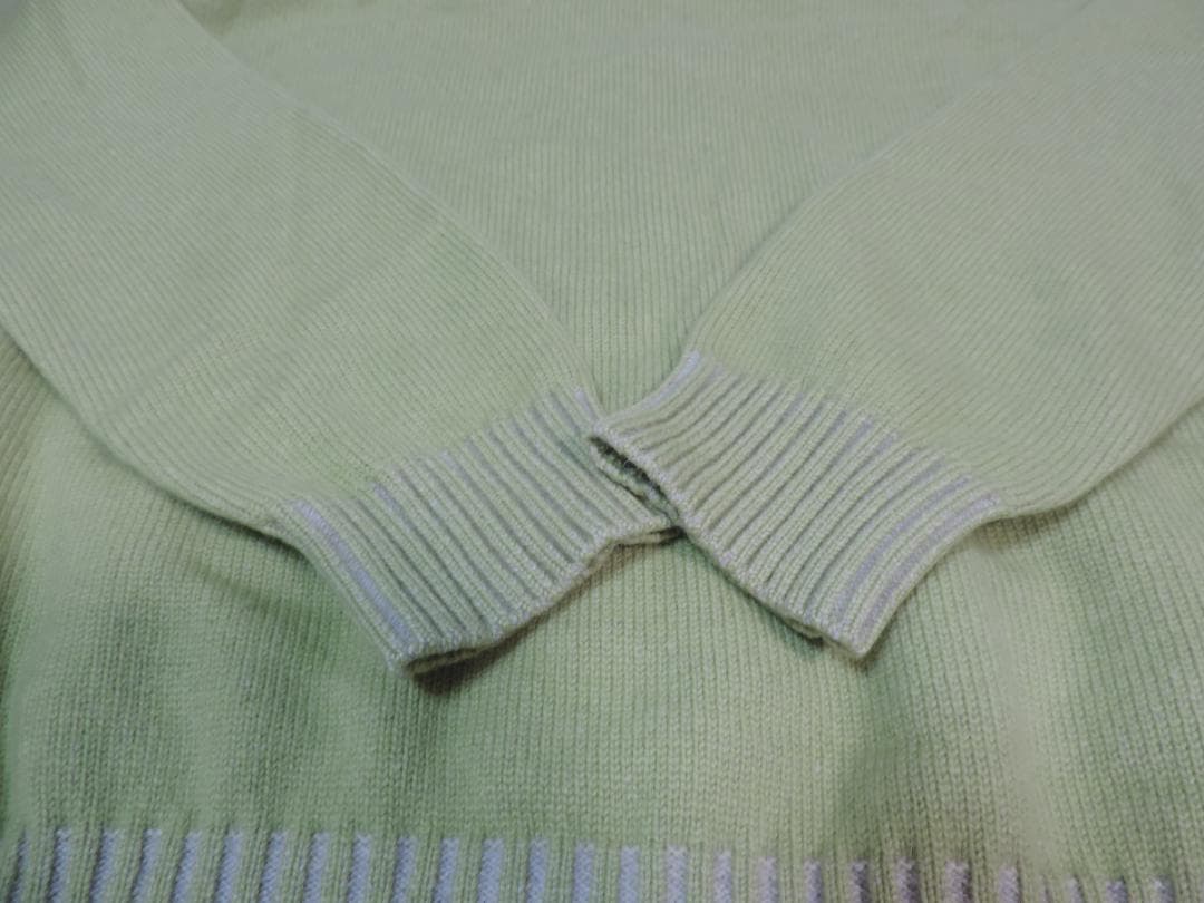 ミラショーン Mサイズ グリーン系 カシミヤ100%ブルゾン 413A