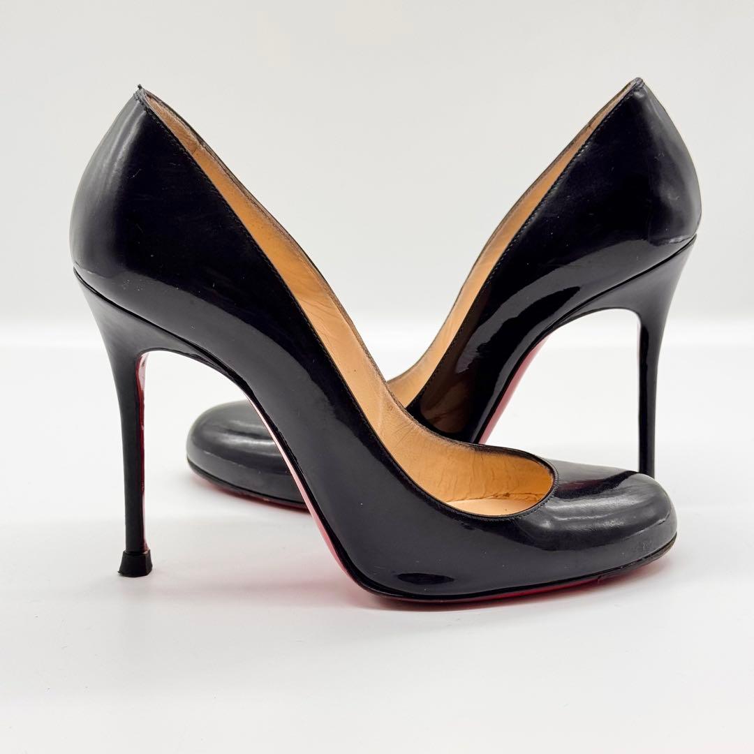 Christian Louboutin ラウンドトゥパンプス ブラック 22cm - メルカリ