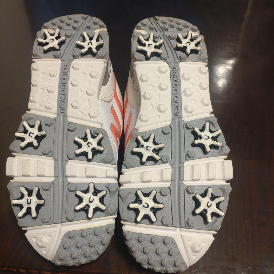 New Balance 574 ゴルフシューズ　24.0cm 　ホワイト　ピンク