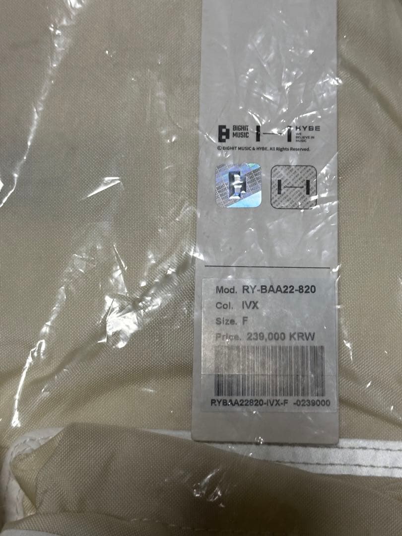 【未使用】BTS RECODE UPCYCLED BACKPACK V(テテ)