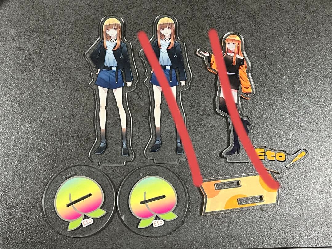 カラフルピーチ えと しまむら アクスタ からぴち アクリルスタンド