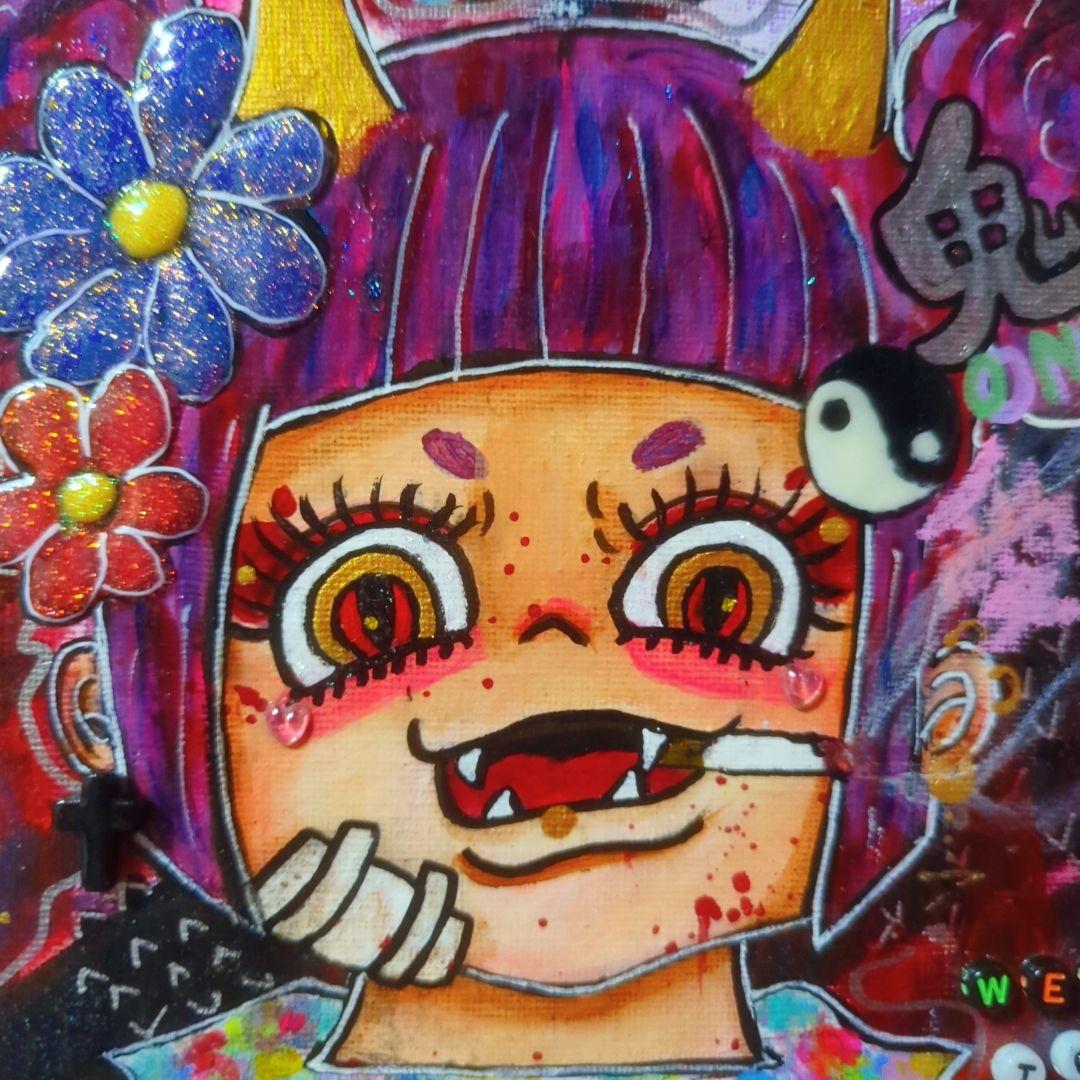 【一点物イラストアート】Sanctions-制裁-《現代アート/キャンバス》