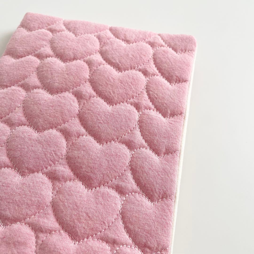 早い者勝ち 韓国 バインダー 貯金 A6 カバー ピンク ハート ストライプ