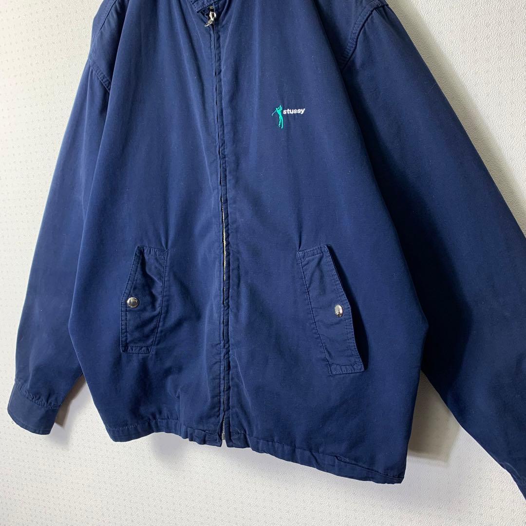 90s STUSSY スウィングトップ S ネイビー 刺繍 USA製 ゴルフ. - メルカリ