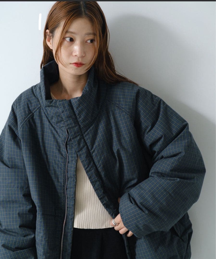 Kastane チェック中綿リバーシブルアウター - メルカリ