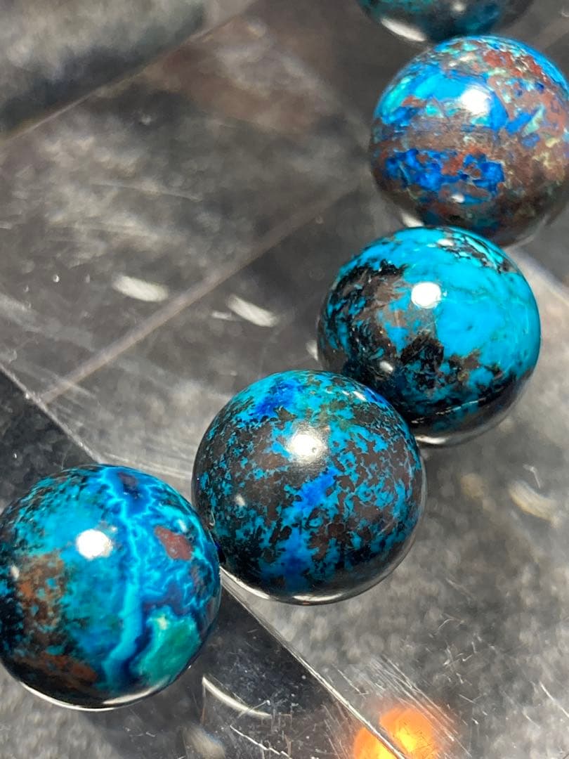 アイアンクリソコラ ブレスレット 10.5mm 天然石 パワーストーン