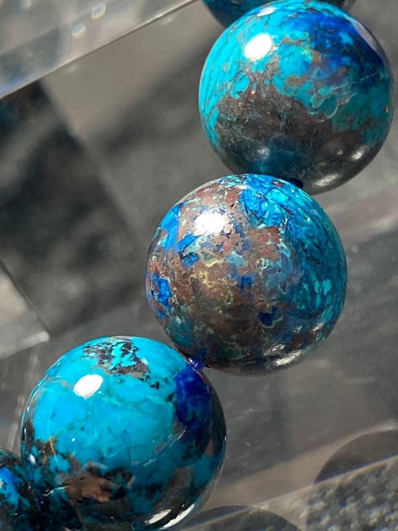 アイアンクリソコラ ブレスレット 10.5mm 天然石 パワーストーン