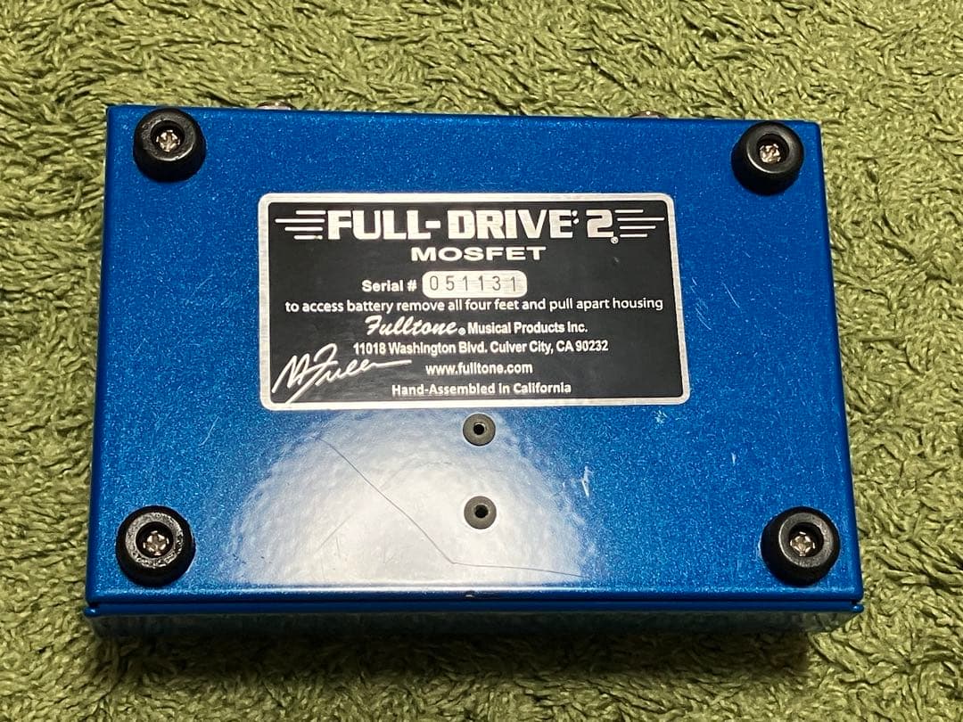 ギター fulltone full-drive 2 mosfet