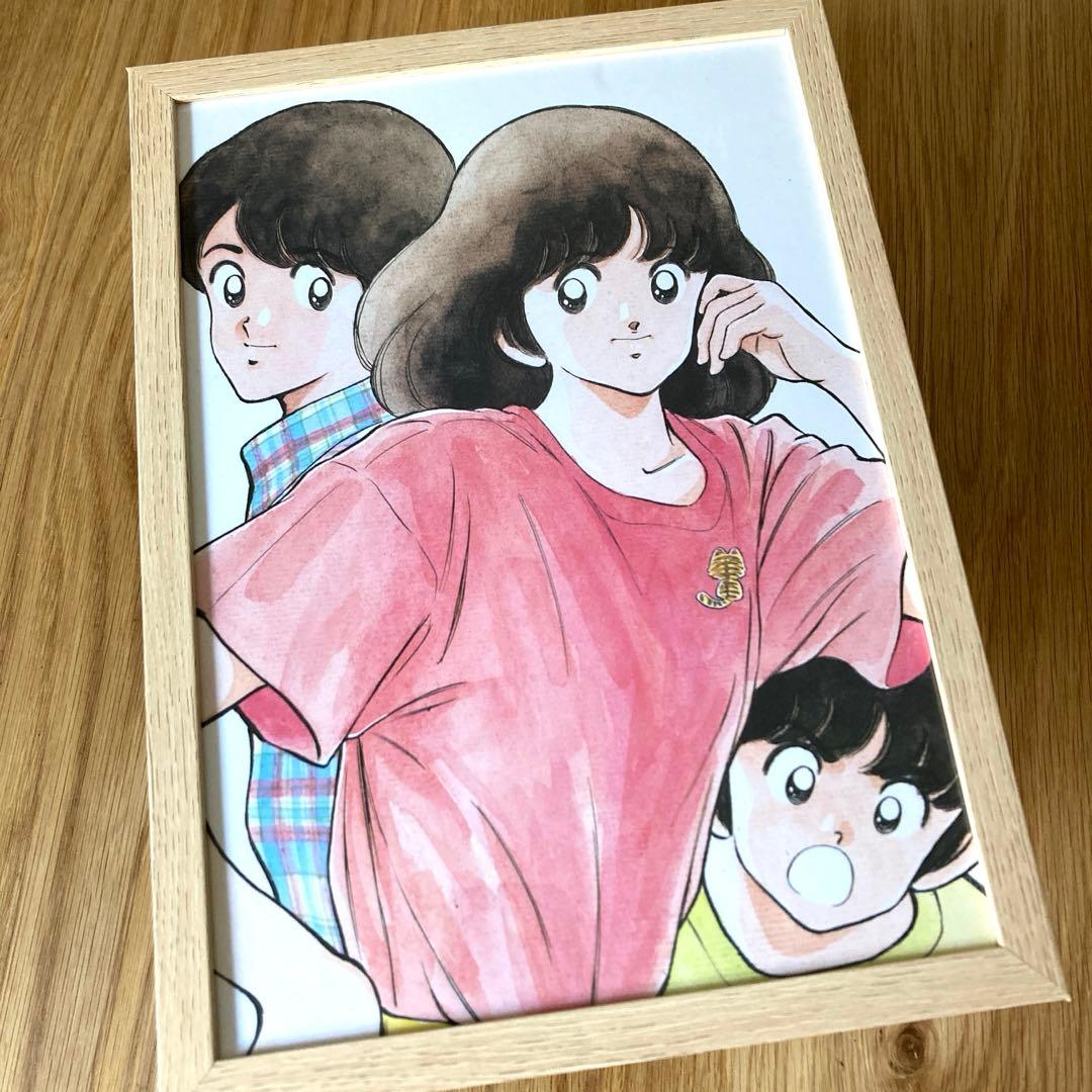 タッチ 複製原画 浅倉南 上杉達也 上杉和也 A4サイズ 額入り あだち充