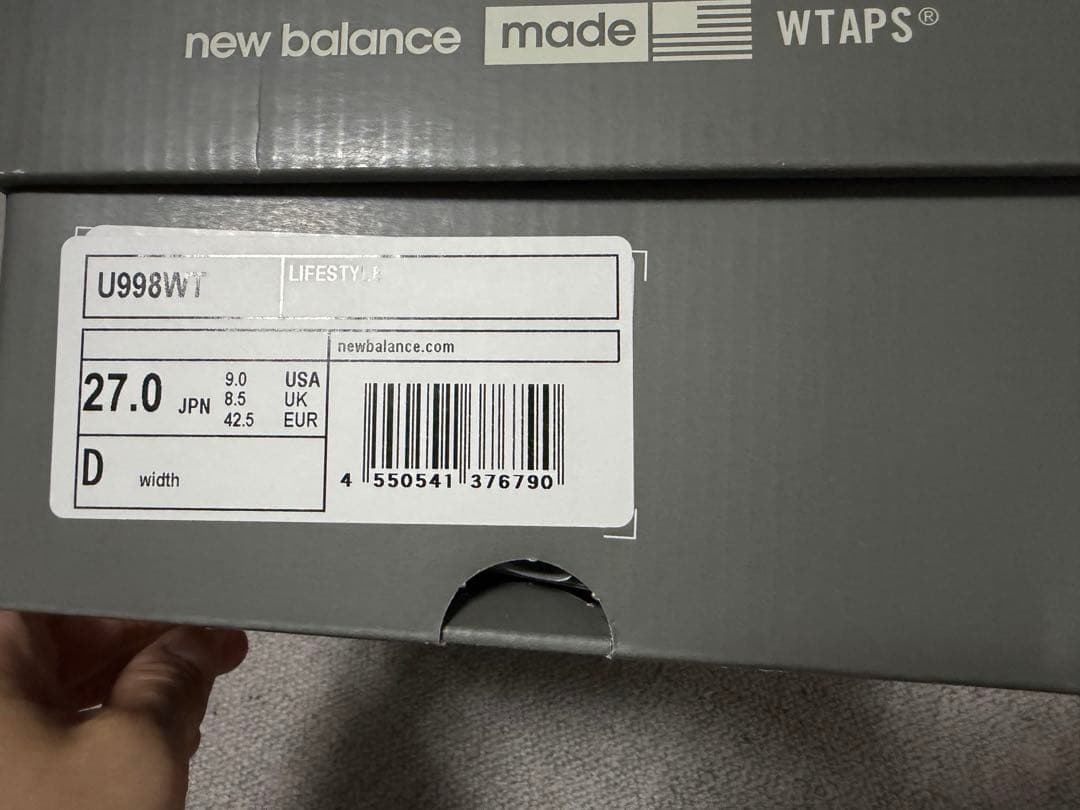 WTAPS × New Balance 998 \"Gray\"