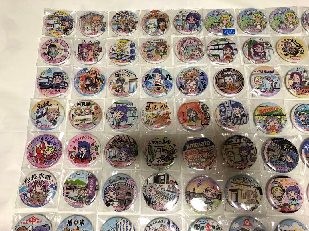 187点 レア 廃盤 エラー ラブライブ まちあるき 街歩き スクエア 缶バッジ