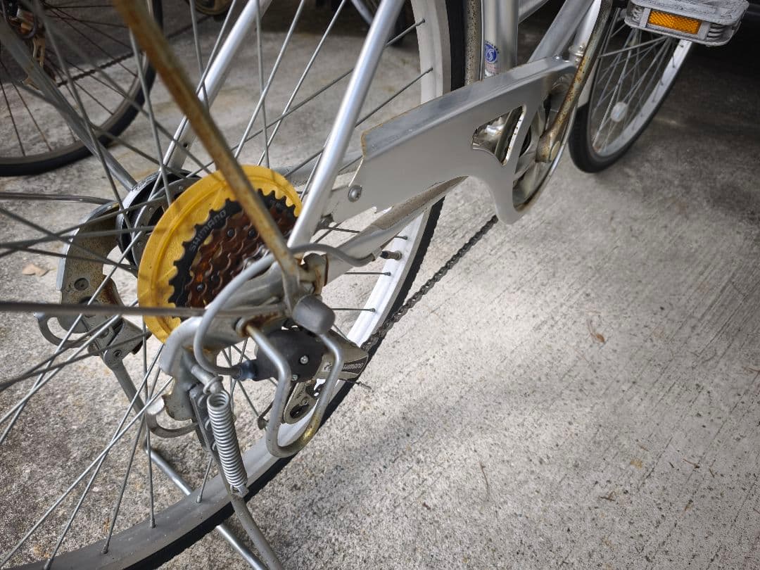 シティサイクル シルバー 前カゴ付き 24インチ ジャンク - メルカリ