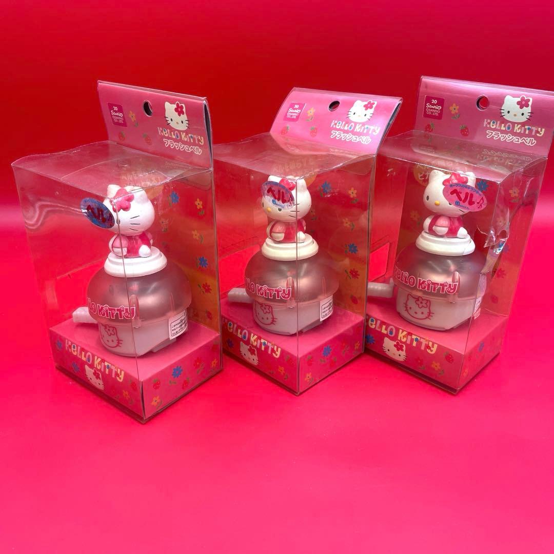 希少　激レア　当時物　ハローキティ フラッシュベル プッシュベル　6個セット