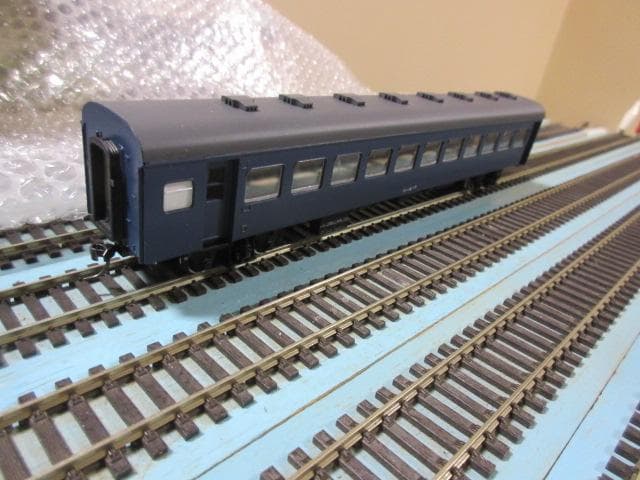 オハ35 (座席車) ブルー ２両セット　HOゲージ 室内灯装着済・未走行車