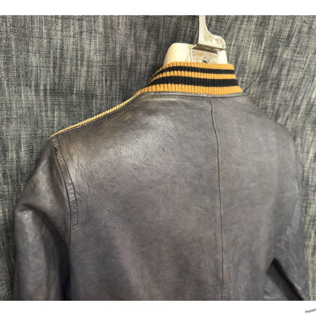 glamb グラム ベジタブルタンニン鞣しラムレザー アンティークブルゾン