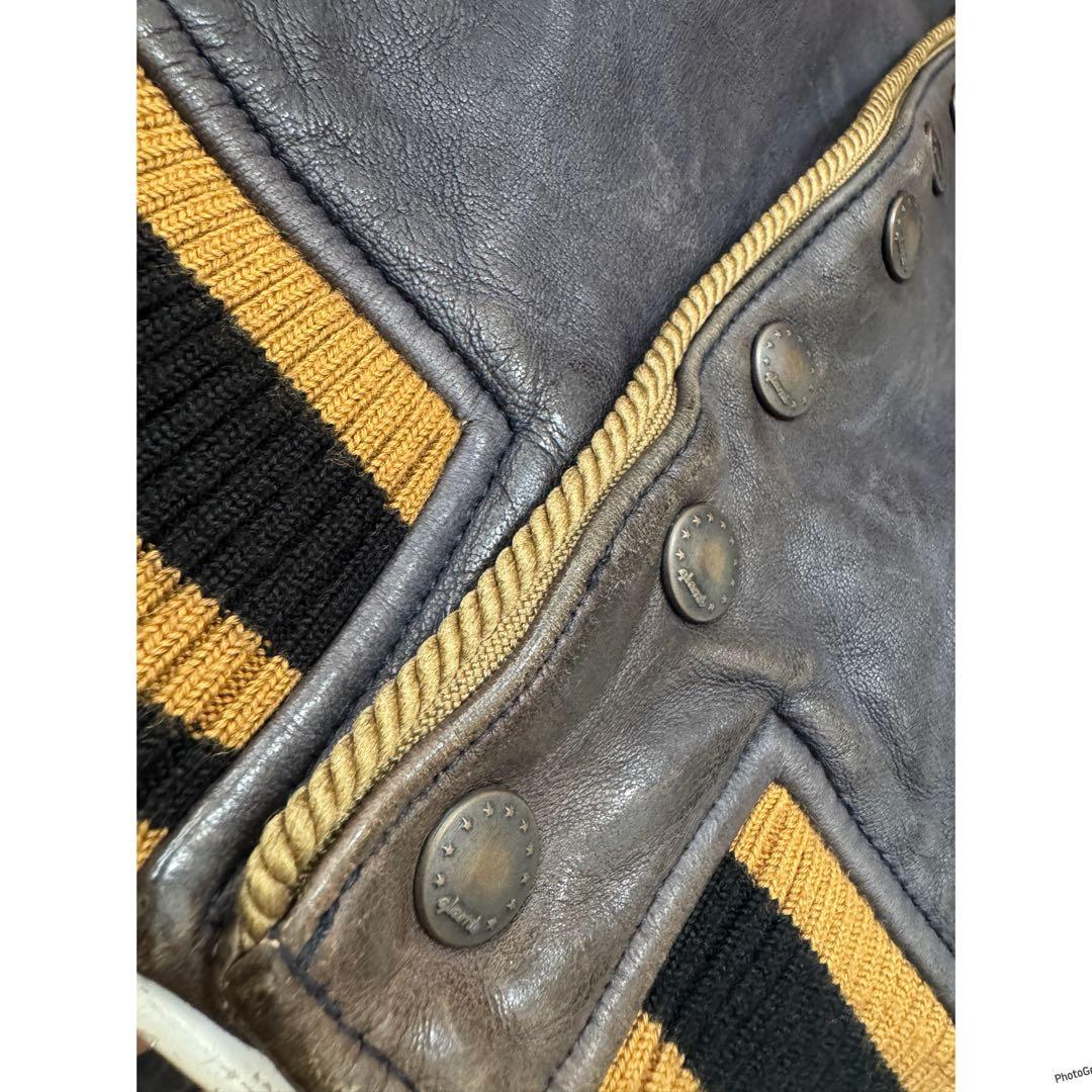 glamb グラム ベジタブルタンニン鞣しラムレザー アンティークブルゾン