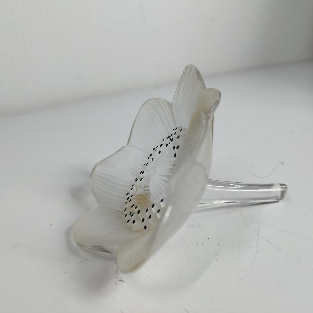 ラリック アネモネ ペーパーウェイト フランス アンティーク 花 エナ