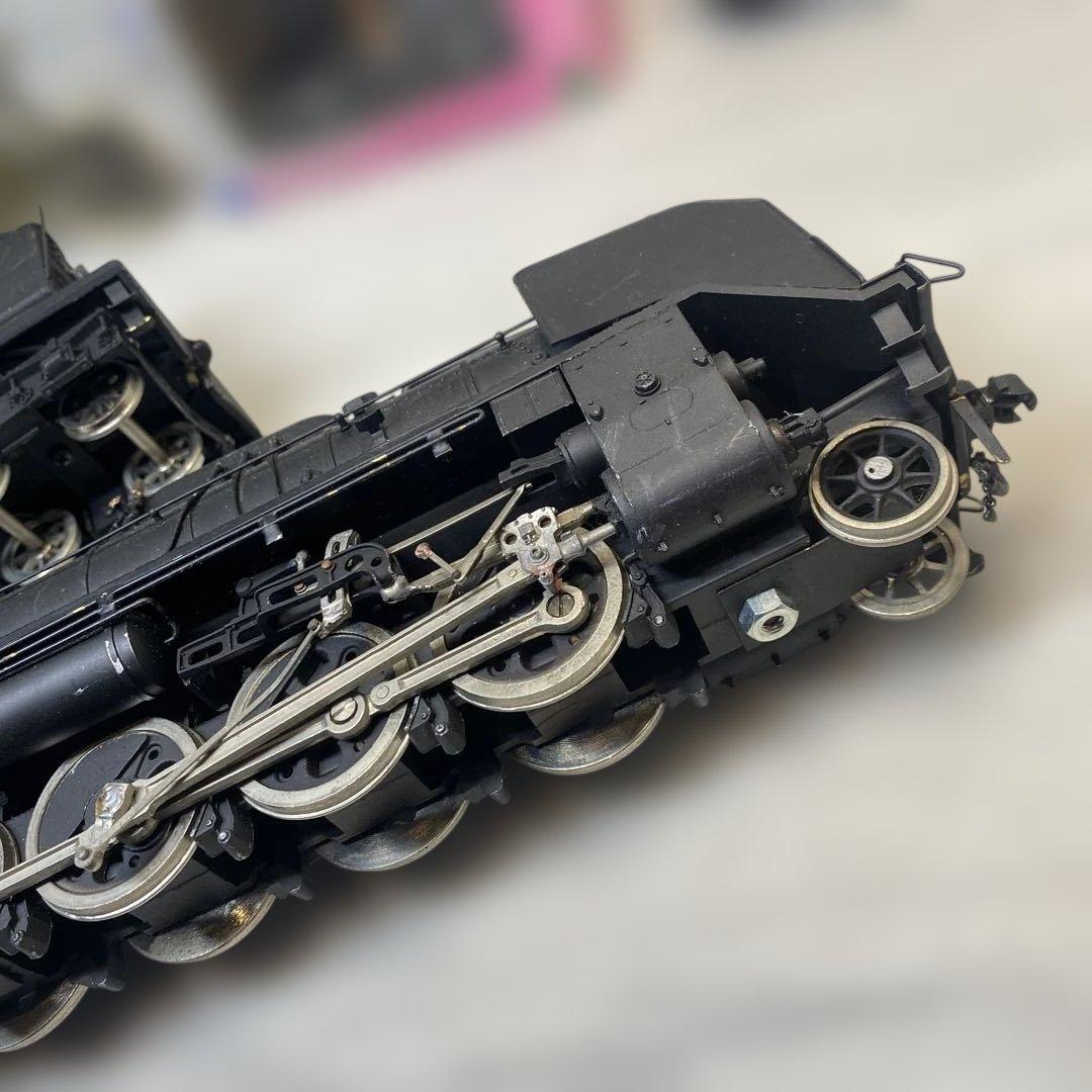 D511161 蒸気機関車 金属製 黒