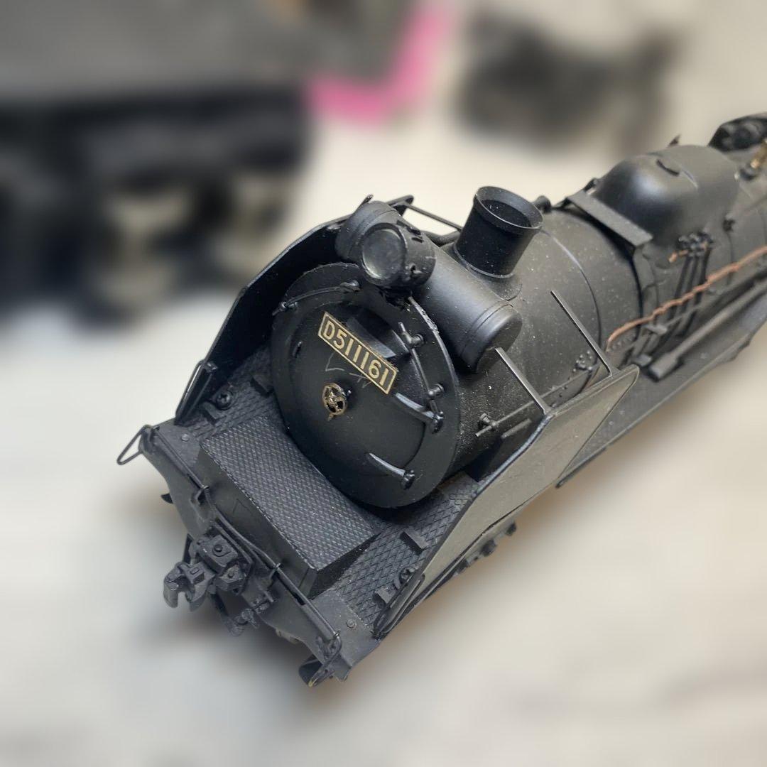 D511161 蒸気機関車 金属製 黒