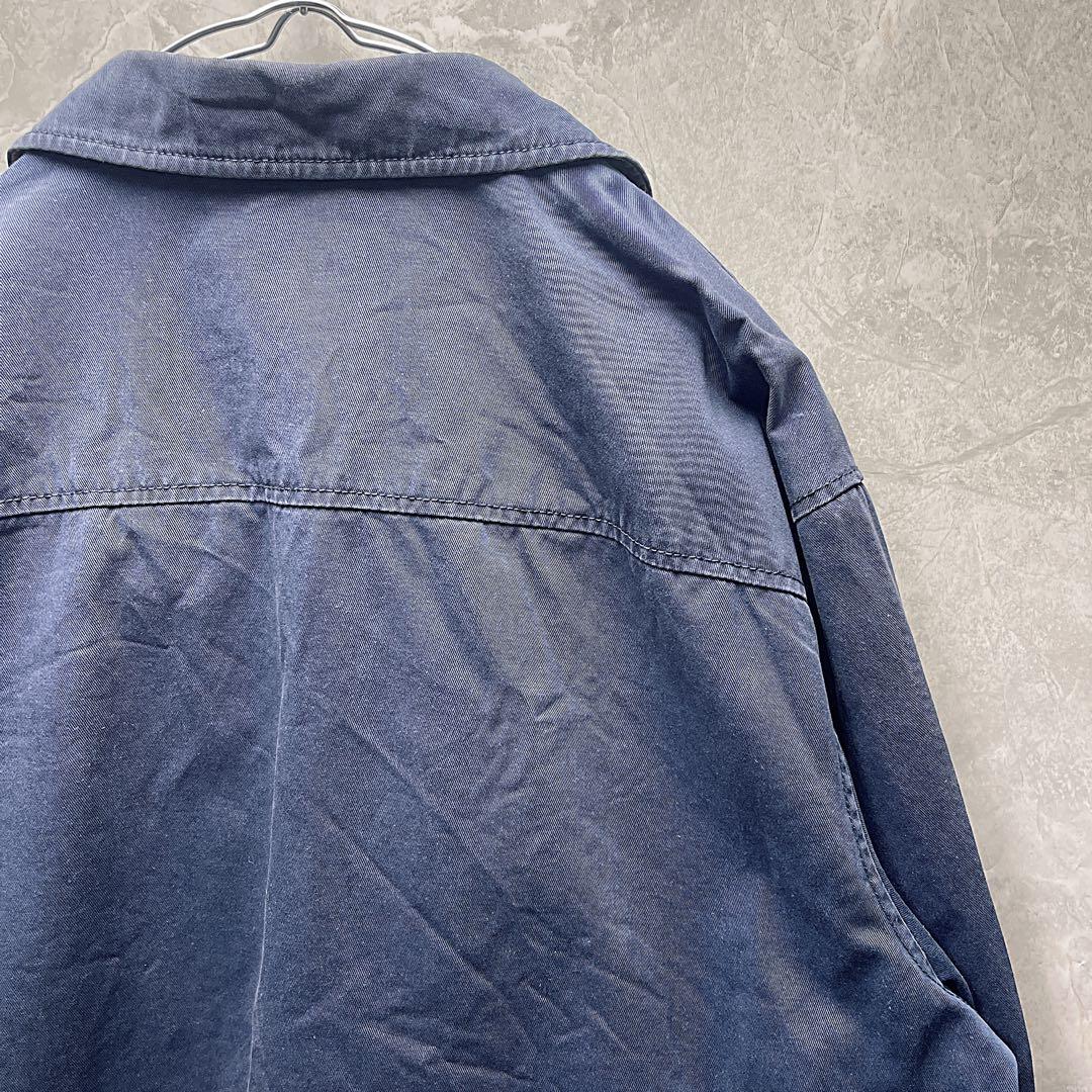 90s〜00sポロ ラルフローレン スイングトップ L 紺 フェード チェック