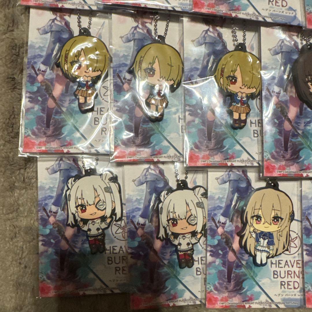 ヘブンバーンズレッド ラバーキーホルダー 7種類 16点セット