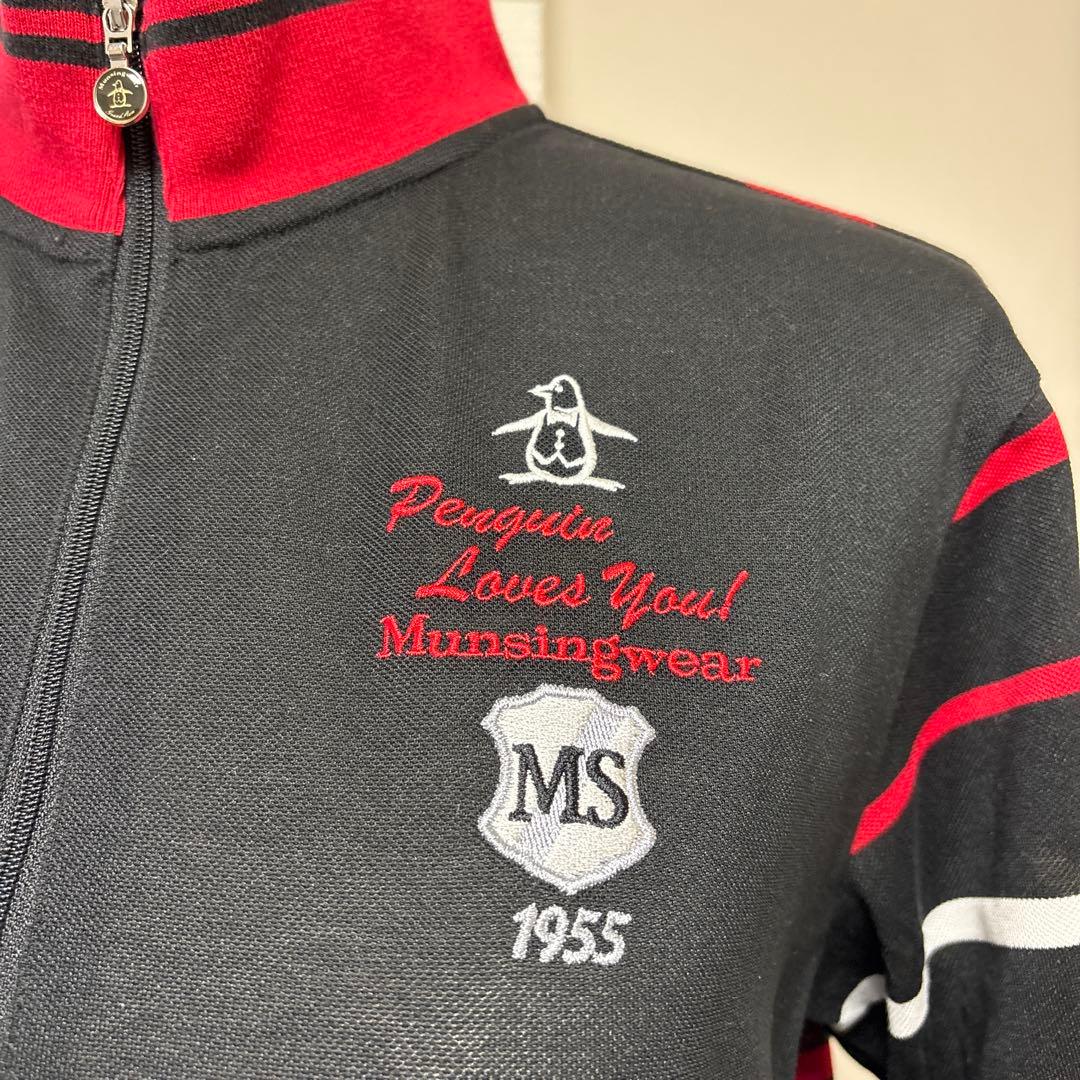 未使用 munsing wear グランドスラム ハーフジップシャツ メンズ