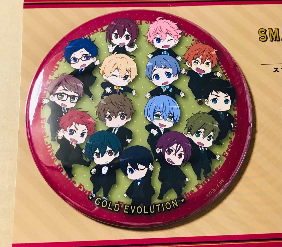 Free!岩鳶＆鮫柄学園トランプ 缶バッジ スマートフォンリング 七瀬遙 松岡凛