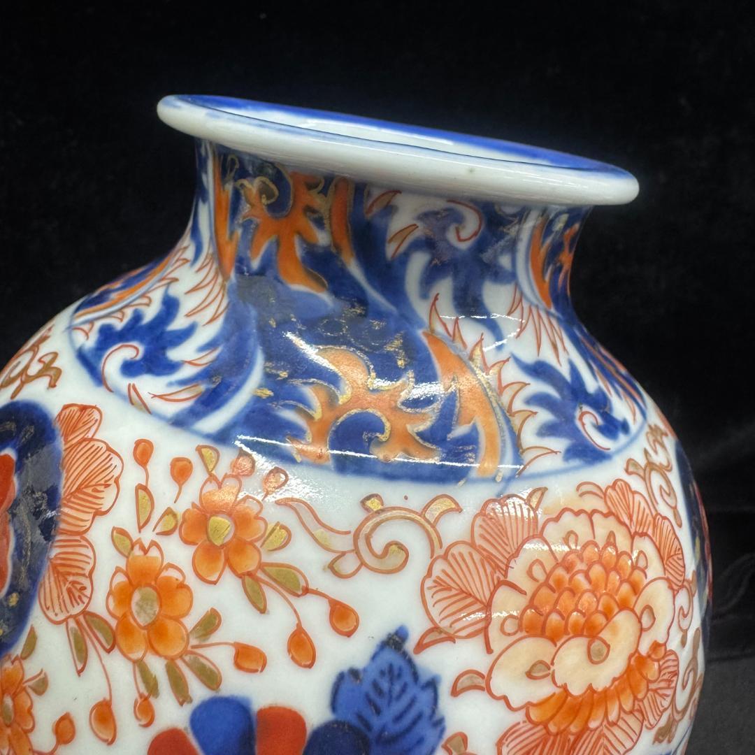 希少‼ 香蘭社 明治 オールド 赤絵錦 金欄手 花瓶 壺 時代物 - メルカリ