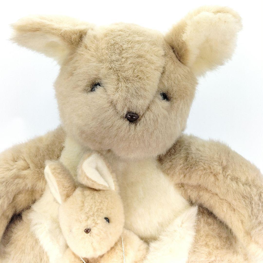 レトロ オオイケ カンガルー 親子 ぬいぐるみ 可愛い 日本製 タグ付き