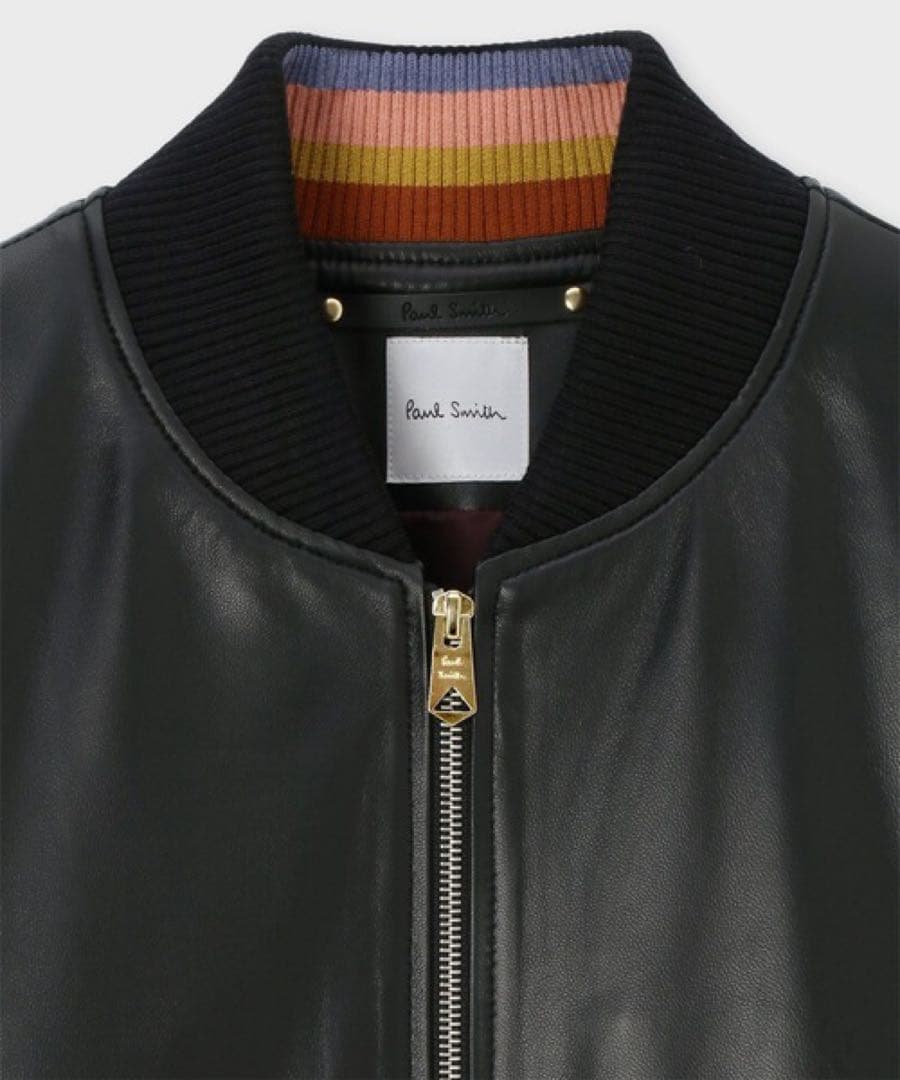 Boo　Paul Smith ラムレザー ボンバージャケット Paul Smith（ポールスミス）の「Paul Smith Jeans Leather Bomber