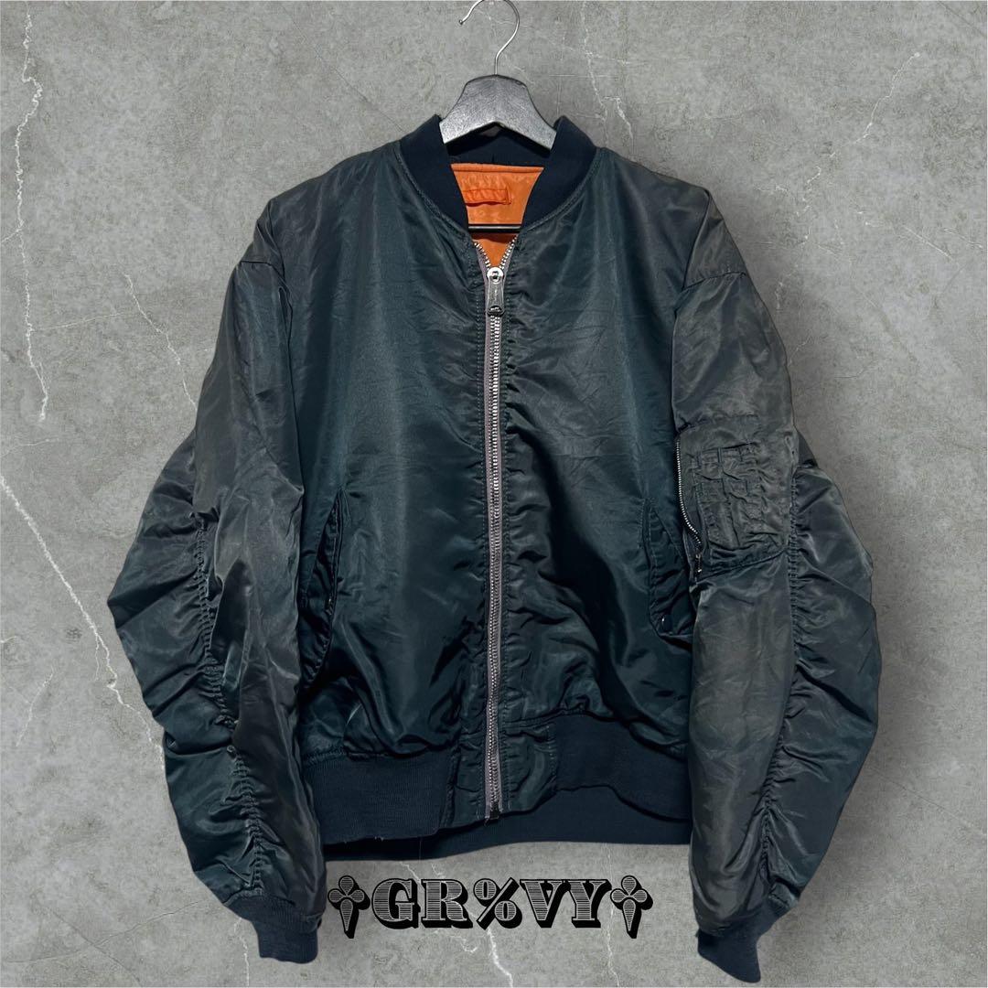 80sUSA製 アルファ MA-1 フライトジャケット 旧タグ紺タグなし - メルカリ
