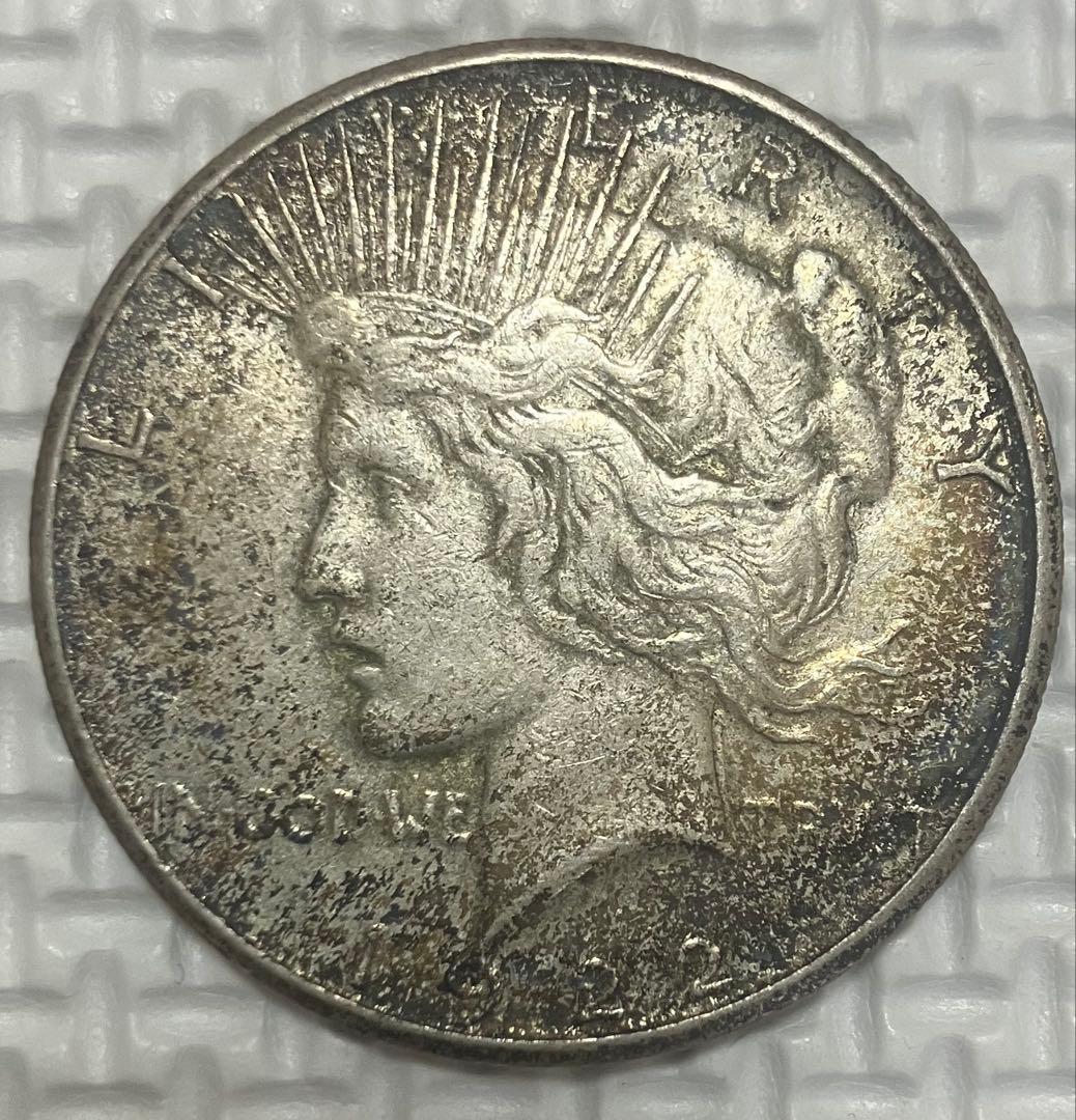 1922年 ピースダラー 銀貨 米国 1ドル銀貨 シルバー コイン - メルカリ