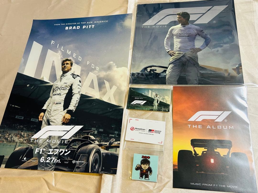 映画 F1 ブラピ IMAX ポスター ステッカー パンフレット 計6点セット