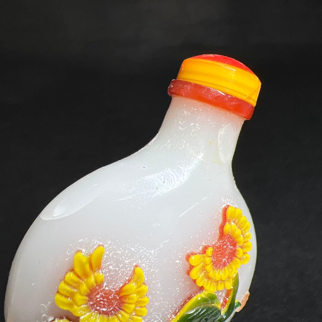 中国古玩 乾隆ガラス鼻煙香 木箱付 高さ約7㎝ 東Y8-0122☆2F - メルカリ