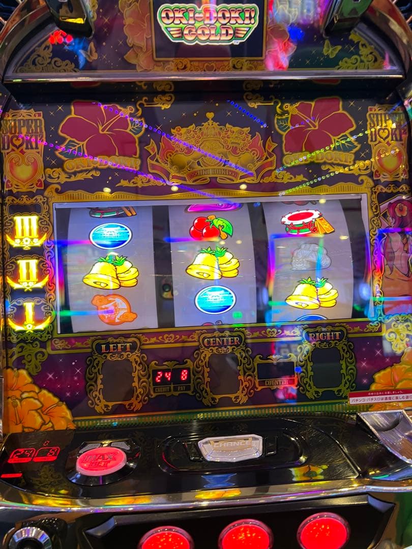 6.5号機沖ドキゴールド実機　不要機付き。