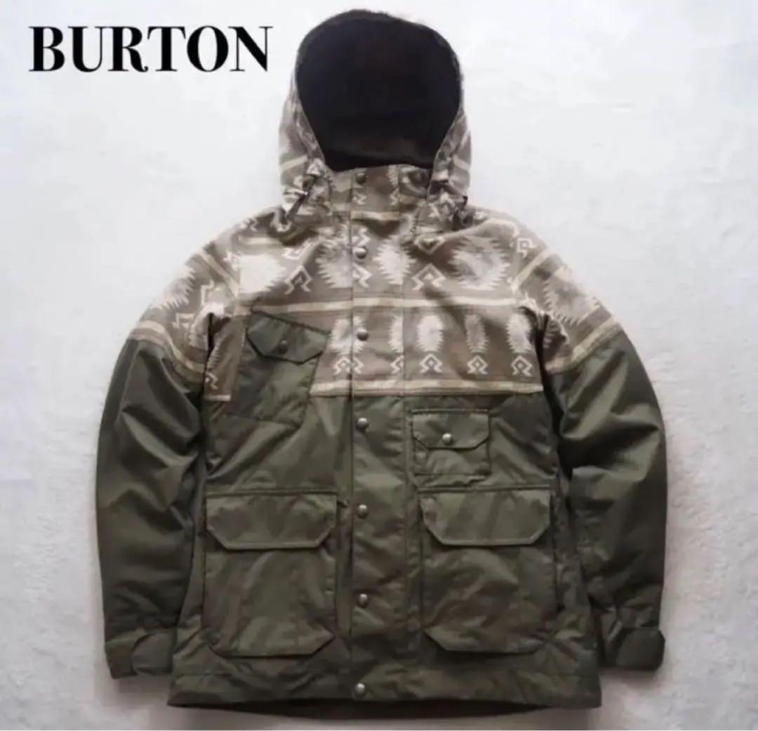BURTON 幾何学模様 フード付きジャケット　Burton スノボ/スキー BURTON（バートン） 日本正規品 スノーボード ウェア ジャケット