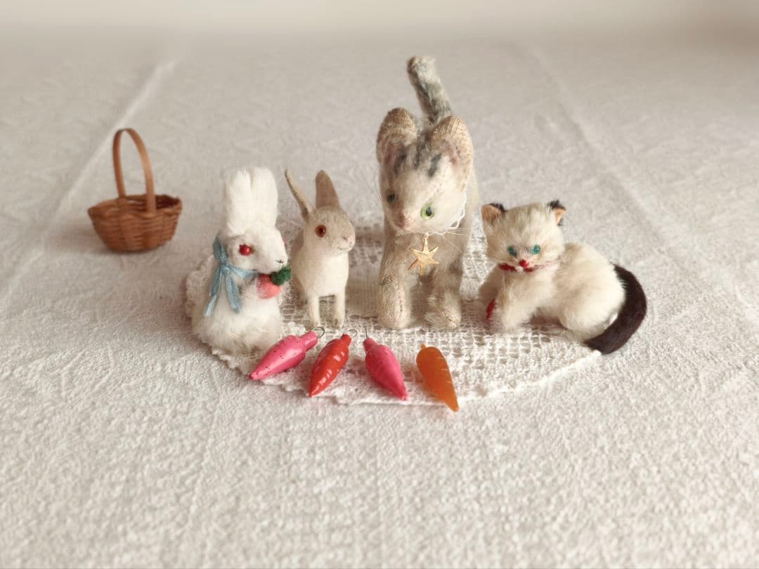 * antique bear ୨୧ * 小さくて可愛い トラ猫ちゃん