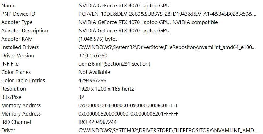 Asus Zephyrus RTX4070 16` 48GB 2.5TB USキ