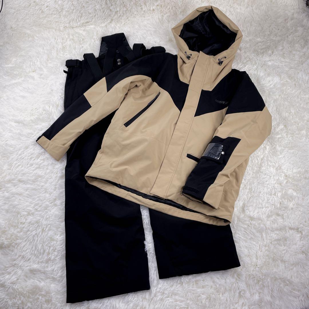 【美品】メンズ スキースノボスーツ ウェア 上下セット WINDEX メンズ レディース スキースーツ スキーウェア 上下セット 耐水圧