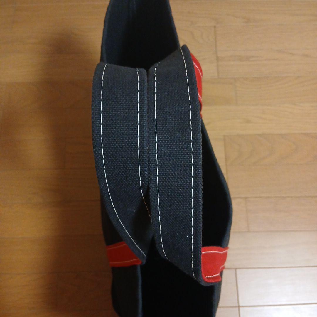 エルエルビーン トートバッグ　L.L.Bean 黒×赤　Made in USA