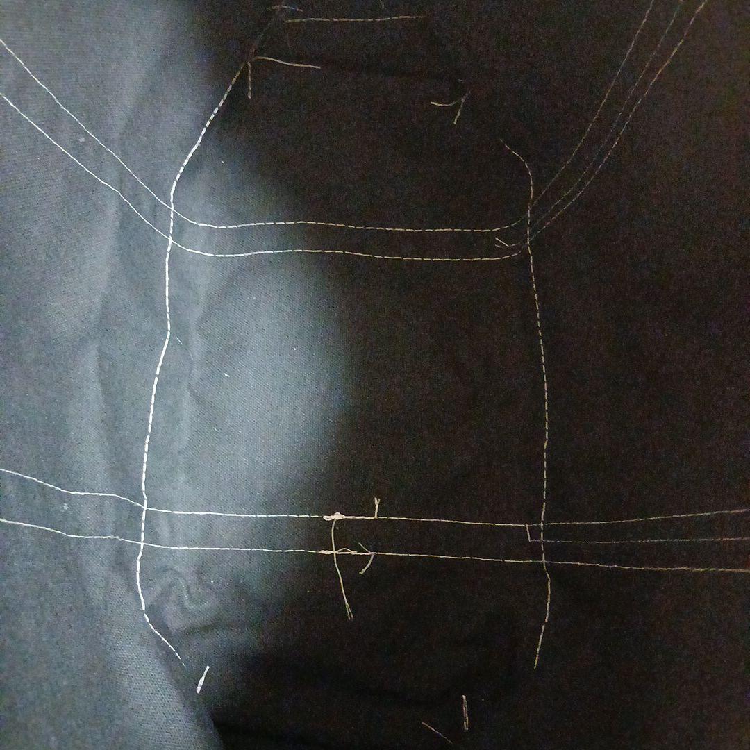 エルエルビーン トートバッグ　L.L.Bean 黒×赤　Made in USA