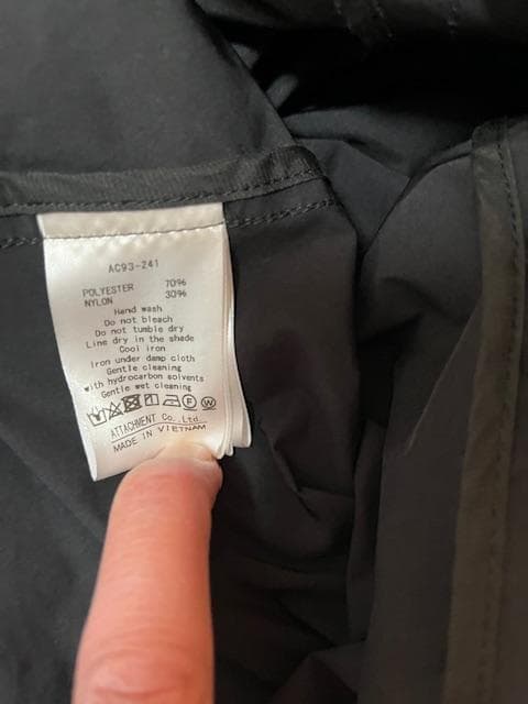 PE/NYピーチスキン×CLIMASHIELD フード付きコート Sサイズ - メルカリ