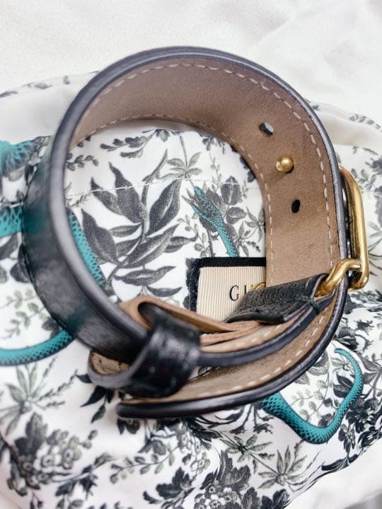 GUCCI GGレザーブレスレット