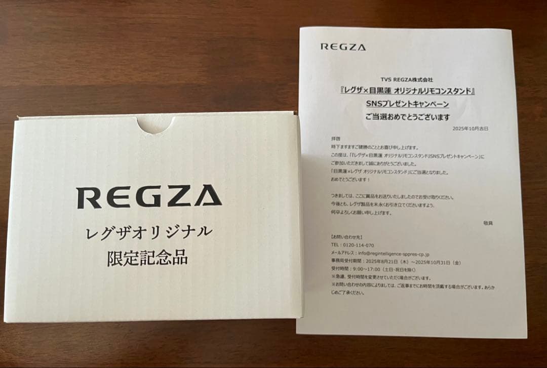 REGZA レグザ オリジナル 限定記念品 リモコンスタンド 未使用 目黒蓮