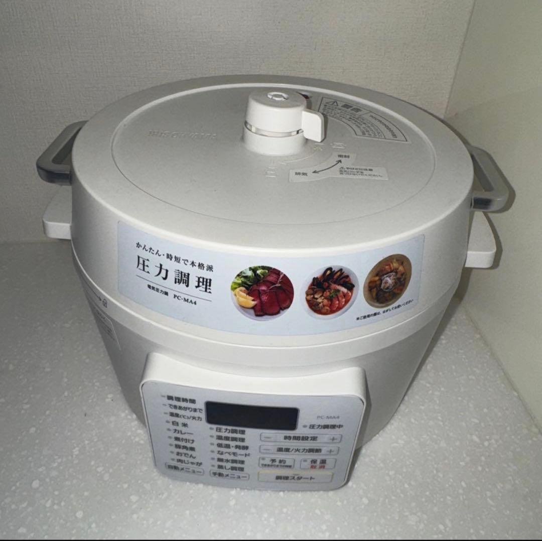 アイリスオーヤマ 電気圧力鍋 PC-MA4 4.0L ホワイト