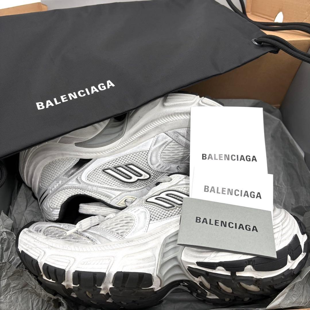 現行✨️BALENCIAGA 10XL 26.5cm 792779 グレーホワイト